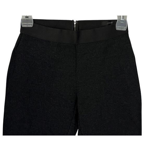 J. Crew Pixie Ponte Pants Black Skinny Cropped Elastic Waist 31090 Size 00 - Picture 3 of 10